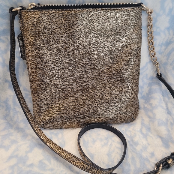 Coach SWAGGER Metallic Pebble Leather Swingpack Crossbody - Picture 11 of 15